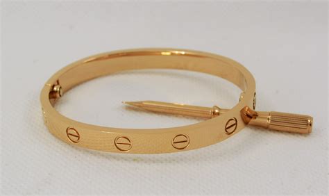 cartier gold replica love bracelet|cartier love bracelet duplicate.